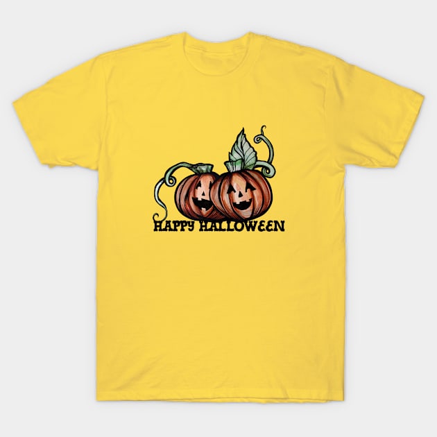 Happy Halloween T-Shirt by bubbsnugg